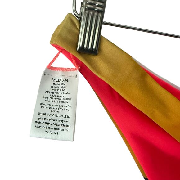 Mara Hoffman Kay Cheeky Colorblock Multicolor Bikini Bottoms Medium - Picture 4 of 7